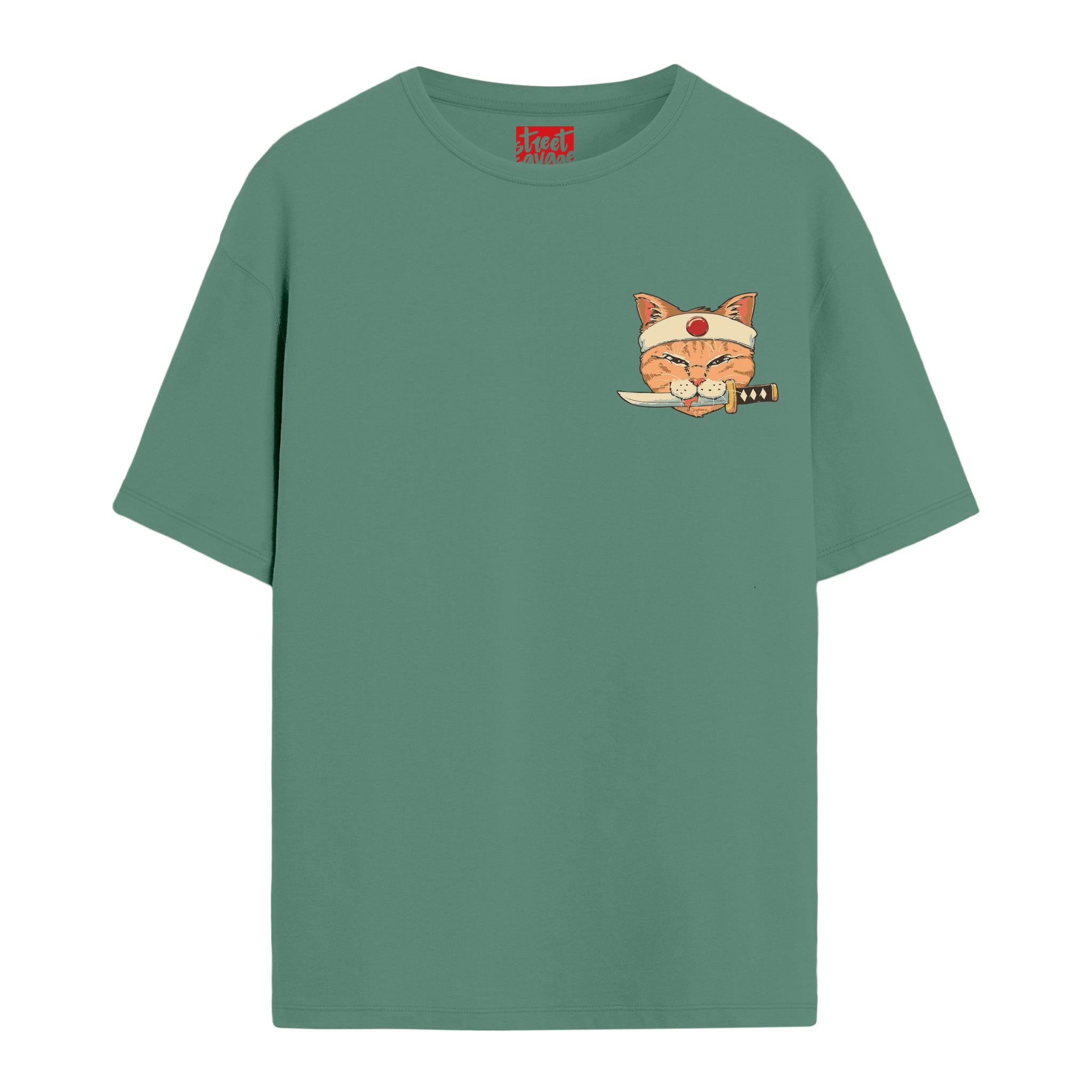 Samurai Cat - Oversize T-shirt