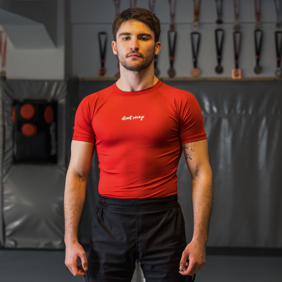 Red Savage - Short Sleeve Rashguard